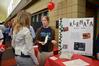 Students stop by booths for student organizations such as Klemata during the student organization fair held in the SUB. - Photo by Abigail Harris