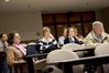 Students, faculty, and Jackson residents listen as Dr. C. Ben Mitchell, Graves professor of moral philosophy, speaks on "Perfecting Ourselves to Death: Technology, Humanity, and the Quest for Perfection" at the Town & Gown lecture series.   - Photo by Deanna Santangelo