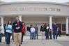 Andy Seaton, junior Christian studies major, leads a group of perspective students on a tour of Union's campus during Preview Day. - Photo by Abigail Harris