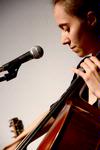 A cellist performs with Will Gray during the concert at Barefoots Joe. - Photo by Deanna Santangelo