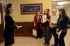 Prospective students tour Providence Hall, Union's newest academic building for pharmaceutical studies.  - Photo by Beth Spain