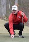 Brett Barry practices at the Jackson National Golf Course. - Photo by Beth Spain