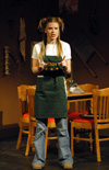 Courtney Braswell as Denny Standard in <i>You Have To Serve Somebody</i>. - Photo by Jim Veneman