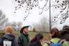 Andy Madison, associate professor of biology, takes a tour around the West TN Research & Education Center with students to observe various trees, such as the Sweetgum tree.  - Photo by Kristi McMurry