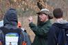 Andy Madison, associate professor of biology, talks to his conservation biology students during a field trip to the West TN Research & Education Center. - Photo by Kristi McMurry