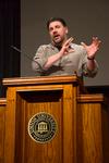 James Emery White, senior pastor at Mecklenburg Community Church, speaks in chapel. - Photo by Victoria Stargel