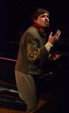 Peter Riggs, freshman, performs a monologue during "The Winter's Tale." - Photo by Deanna Santangelo