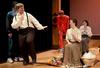 Jacob Melder, sophomore broadcast journalism major, performs with the other cast members in "The Winter's Tale." - Photo by Deanna Santangelo