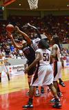 03/81/11 - Zeinab Chan struggles to rebound the ball in the second half of the NAIA championship game.