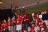 Fans jump to their feet to cheer as the final game of the NAIA National Championship becomes intense. - Photo by Beth Spain