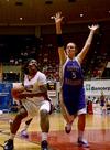 03/77/11 - Lavanda Ross goes up for a shot during the second game of the NAIA National Championship. The Lady Bulldogs defeated Olivet Nazarene to advance to the quarterfinals. 