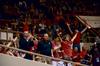 Union fans celebrate after the Lady Bulldogs take over Olivet Nazarene in points during the second game of the NAIA National Championship. - Photo by Ebbie Davis