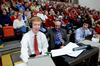 The broadcasting crew works at the Lady Bulldogs' game against Bethel University. - Photo by Ebbie Davis