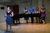 Chelsea Jones, sophomore music major, sings the lead in "I Can Hear the Bells" from the popular Broadway musical "Hairspray," while other members of Opera Workshop sing backup.  - Photo by Abigail Harris