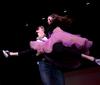 Sam Ritter, junior music major, lifts partner Joanna Hull, junior biology major during the "There and Back Again" performance at the 14th annual Variety Show. - Photo by Ebbie Davis