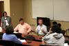 Donald Jordan, ministry teams coordinator of Fellowship Bible Church, speaks at the last night of the Town & Gown lecture series on the subject Children and Community. - Photo by Deanna Santangelo