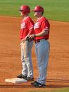 05/7/11 - Brett Pawlan (left), assistant coach Joseph Talley.
