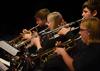 Union trumpet players add their tone to the Union University Jazz Band as they play for students and the Jackson community.  - Photo by Victoria Stargel
