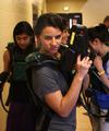 Deborah Anderson, freshman nursing major, prepares for laser tag at May Day, an event hosted by SAC. - Photo by Uncredited