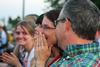 The Cline reacts as they learn that Kate Cline was awarded the Tigrett Medal at her graduation.   - Photo by Zac Calvert