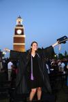 Amy White, nursing major, rejoices at her graduation from Union University. - Photo by Zac Calvert