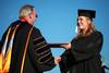 Allison Gaines Hill, Public Relations graduate, receives her degree at spring graduation. - Photo by Kristi McMurry