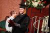 Rhett Woody, engineering graduate, leaves the stage after receiving his degree at spring graduation. - Photo by Kristi McMurry
