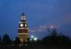 Miller Tower on a stormy night.  - Photo by Morris Abernathy