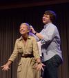 Focus leaders, Mazie Walthall and Lucus Littleton act out motions to the song "Butterfly Kisses" at the annual Focus Show. - Photo by Ebbie Davis