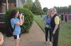 Focus leader Andi Schreiber has her photo made with David S. Dockery, president of the university, during the annual ice cream social. - Photo by Morris Abernathy