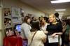 Kimberly Thornbury, vice president for student services and dean of students, mingles at the Student Activity Fair held in the Penick Academic Center, allowing the new students to get involved with campus life.  - Photo by Ebbie Davis