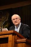John D. Woodbridge, Research Professor of Church History and the History of Christian Thought at Trinity Evangelical Divinity School, discusses the historical and religious impact the King James Version had on Europe for the KJV400 Festival: Legacy & Impact. - Photo by Zac Calvert