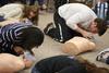 Students learn and practice mouth-to-mouth resuscitation in a PEWS class.  - Photo by Kristi McMurry