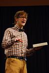 Greg Thornbury, dean of the school of theology and missions and vice president for spiritual life, preaches on the life of Saul during chapel. - Photo by Anne Richoux