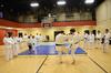 The Union Judo Club watches as judo master Patrick Parker uses Tyler Hardee, senior chemistry major, as an example on how to properly get someone off balance.  - Photo by Zac Calvert