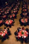 Donors gather in the Carl Perkins Civic Center prior to the 2011 Scholarship Banquet with former British Prime Minister Tony Blair.  - Photo by Anne Richoux