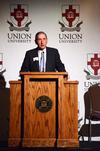10/18/11 - Thomas Rosebrough, executive dean of the college of education and human studies, introduces the film 