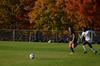 10/28/11 - Eboni Murphy races a Tennessee Nazarene player for the ball during a recent soccer game. The Lady Bulldogs won the game 4-2. 