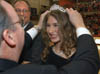 President Dockery crowns Senior Laura Lee Moore,  public relations major, Homecoming Queen at the basketball games during Homecoming 2004. - Photo by Jim Veneman