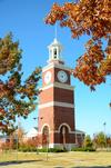 Miller Tower stands tall on a beautiful Autumn day.
 - Photo by Ebbie Davis