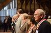The class of '62 lines up in the G.M. Savage Memorial Chapel after receiving medals during the Homecoming Reunion Chapel. - Photo by Zac Calvert