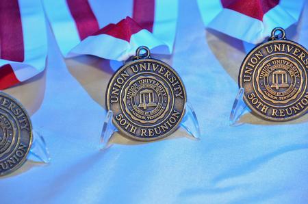 The class of 1962 was honored in Friday's chapel with the Union medallion.
