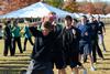 Teams made of different student groups around campus compete in a relay race during Homecoming Olympics.
 - Photo by Jacob Moore