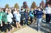 Hannah Strickland, senior elementary education major, participates in a hula-hoop competition during Homecoming Olympics. - Photo by Jacob Moore