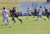 Union Soccer moves the ball up the field against Benedictine. - Photo by Steven Aldridge