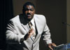 4/6/04 - Evangelist Voddie Baucham leads in a concluding worship service for the Baptist Identity Conference that was held on Union's campus April 5-6. Prior to the service President Dockery announced the addition of Baucham to the Union faculty as an adjunct professor of Christian Studies.