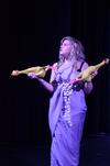 Tiffany Wade, senior English major, plays out a scene mocking the Greek tragedy 'Medea' from Lori Landon's one-act called 'The Least Offensive Play in the Whole Darn World.' - Photo by Jacob Moore