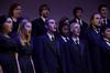 Members of the music department's vocal ensembles sing during "A Union Christmas," an annual performance in the chapel. - Photo by Ebbie Davis