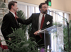 Union professors Gregory A. Thornbury and Hal Poe lead a panel discussion entitled <i>Baptist Identity and Post-Denominationalism</i> at the Baptist Identity Conference held on Union's campus.  - Photo by Kristen Nicole Sayres