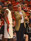 02/4/12 - Paul Valdor (left), Union head coach David Niven.